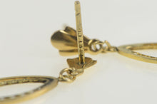 Load image into Gallery viewer, 14K Marquise Filigree Dangle Retro Statement Earrings Yellow Gold