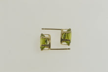 Load image into Gallery viewer, 14K Peridot Oval Solitaire Classic Stud Earrings Yellow Gold