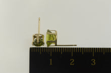 Load image into Gallery viewer, 14K Peridot Oval Solitaire Classic Stud Earrings Yellow Gold