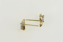 Load image into Gallery viewer, 14K Pear Tanzanite Diamond Accent Stud Earrings Yellow Gold