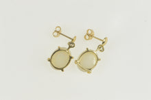 Load image into Gallery viewer, 10K Oval Natural Opal Retro Dangle Statement Earrings Yellow Gold