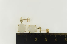 Load image into Gallery viewer, 10K Oval Natural Opal Retro Dangle Statement Earrings Yellow Gold