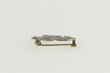 Load image into Gallery viewer, 14K Art Deco Bow Ornate Filigree Wreath Pin/Brooch White Gold