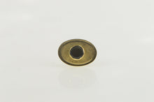 Load image into Gallery viewer, 10K Retro Oval Black Star Sapphire Lapel Tie Pin/Brooch Yellow Gold