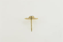 Load image into Gallery viewer, 10K Retro Oval Black Star Sapphire Lapel Tie Pin/Brooch Yellow Gold