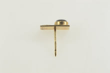 Load image into Gallery viewer, 14K Retro Squared Black Star Sapphire Lapel Tie Pin/Brooch Yellow Gold