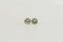 Load image into Gallery viewer, 14K Round Solitaire Classic Simple Stud Earrings Yellow Gold