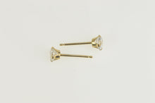 Load image into Gallery viewer, 14K Round Solitaire Classic Simple Stud Earrings Yellow Gold
