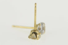 Load image into Gallery viewer, 14K Round Solitaire Classic Simple Stud Earrings Yellow Gold