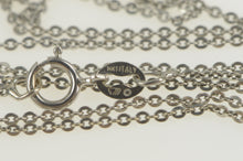Load image into Gallery viewer, 14K 1.2mm Classic Simple Cable Link Chain Necklace 18&quot; White Gold