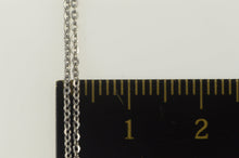Load image into Gallery viewer, 14K 1.2mm Classic Simple Cable Link Chain Necklace 18&quot; White Gold