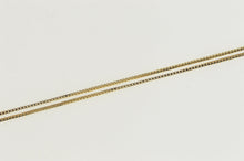 Load image into Gallery viewer, 14K 0.6mm Squared Classic Link Box Chain Necklace 16.75&quot; Yellow Gold
