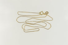 Load image into Gallery viewer, 14K 0.6mm Squared Classic Link Box Chain Necklace 16.75&quot; Yellow Gold
