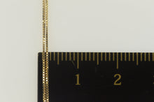 Load image into Gallery viewer, 14K 0.6mm Squared Classic Link Box Chain Necklace 16.75&quot; Yellow Gold