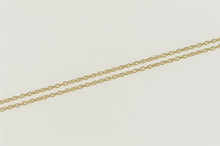 Load image into Gallery viewer, 10K 0.6mm Cable Link Twist Spiral Chain Necklace 18&quot; Yellow Gold