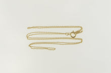 Load image into Gallery viewer, 10K 0.6mm Cable Link Twist Spiral Chain Necklace 18&quot; Yellow Gold