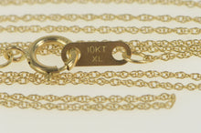 Load image into Gallery viewer, 10K 0.6mm Cable Link Twist Spiral Chain Necklace 18&quot; Yellow Gold