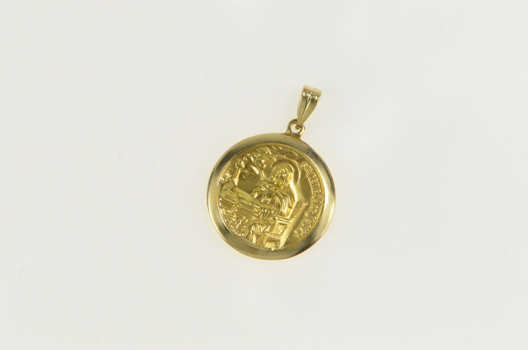 14K Patron St. Mother Teresa Catholic Christian Charm/Pendant Yellow Gold