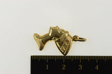 Load image into Gallery viewer, 14K Queen Nefertiti Bust Head Ancient Egyptian Pendant Yellow Gold