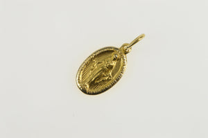 14K Virgin Mary Mother of God Jesus Christian Charm/Pendant Yellow Gold