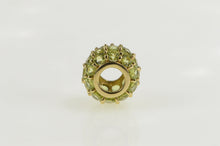 Load image into Gallery viewer, 10K Peridot Encrusted Round Sphere Ball Slide Charm/Pendant Yellow Gold