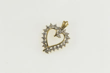 Load image into Gallery viewer, 10K Diamond Accent Classic Heart Love Symbol Pendant Yellow Gold