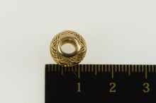 Load image into Gallery viewer, 14K Pandora Tropicana Palm Pattern Retired Bead Charm/Pendant Yellow Gold