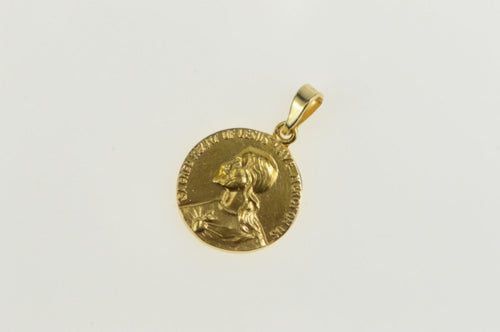 14K Jesus Christ Christian Faith Symbol Charm/Pendant Yellow Gold