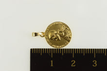 Load image into Gallery viewer, 14K Jesus Christ Christian Faith Symbol Charm/Pendant Yellow Gold