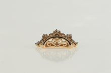 Load image into Gallery viewer, 10K Diamond Crown Tiara Princess Queen Royal Charm/Pendant Rose Gold