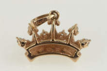 Load image into Gallery viewer, 10K Diamond Crown Tiara Princess Queen Royal Charm/Pendant Rose Gold