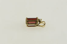 Load image into Gallery viewer, 10K Emerald Syn. Garnet Diamond Accent Pendant Yellow Gold
