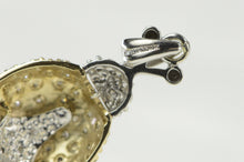 Load image into Gallery viewer, 10K Pave Diamond Encrusted Lady Bug Beetle Charm/Pendant Yellow Gold