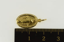 Load image into Gallery viewer, 14K Mother Mary Jesus Christ Christian Faith Charm/Pendant Yellow Gold