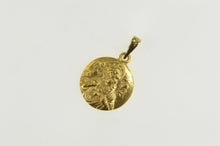 Load image into Gallery viewer, 14K Round Jesus Christ Christian Faith Symbol Charm/Pendant Yellow Gold