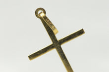 Load image into Gallery viewer, 14K Simple Cross Christian Faith Symbol Charm/Pendant Yellow Gold