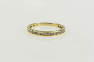 10K Round Brilliant Cut Diamond Wedding Band Ring Yellow Gold