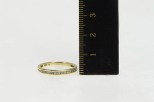 10K Round Brilliant Cut Diamond Wedding Band Ring Yellow Gold