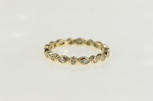 14K Pandora Alluring Brilliant Eternity CZ Band Ring Yellow Gold