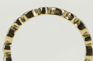 14K Pandora Alluring Brilliant Eternity CZ Band Ring Yellow Gold