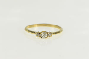 14K 0.40 Ctw Diamond Three Stone Engagement Ring Yellow Gold