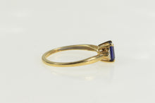 Load image into Gallery viewer, 10K Syn. Sapphire Diamond Accent Classic Ring Yellow Gold
