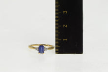 Load image into Gallery viewer, 10K Syn. Sapphire Diamond Accent Classic Ring Yellow Gold