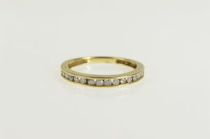 10K 0.35 Ctw Diamond Channel Wedding Band Ring Yellow Gold