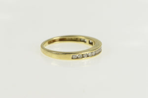 10K 0.35 Ctw Diamond Channel Wedding Band Ring Yellow Gold