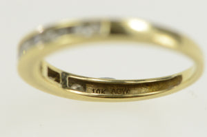 10K 0.35 Ctw Diamond Channel Wedding Band Ring Yellow Gold