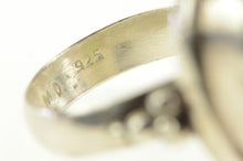 Load image into Gallery viewer, Sterling Silver Carved Green Stone Unique Statement Ring