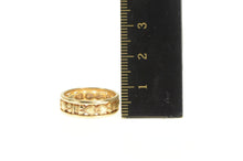 Load image into Gallery viewer, 14K Ornate Art Deco Heart Pattern Wedding Band Ring Yellow Gold