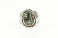Load image into Gallery viewer, Sterling Silver Navajo Bloodstone Native American Men&#39;s Ring