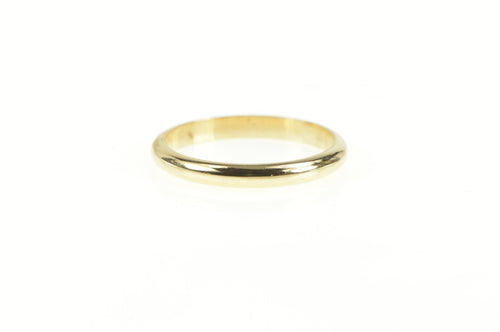 14K 2.6mm Rounded Classic Wedding Band Ring Yellow Gold
